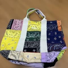 kith トートバッグ ペイズリー柄バンダナ柄トートバッグ - メルカリ