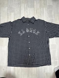 XLARGE チェック柄 半袖シャツ ブラック Mのサムネイル