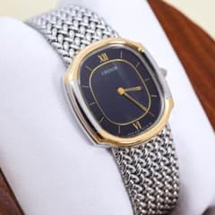 SEIKO CREDOR⭐︎レディース⭐︎ベルト18K⭐︎ベベル14K⭐︎可動品 稼働 SEIKO CREDOR 腕時計 純正メッシュベルト 18K 3646 - メルカリ