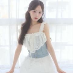 マジェスティックレゴン 2wayレースフリルデニムビスチェのサムネイル