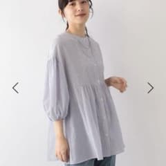 GLOBAL WORK エアリーボイルぺプラムブラウスのサムネイル