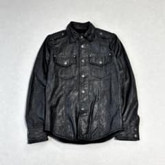 00s archive schlussel waxed jacket black - メルカリ