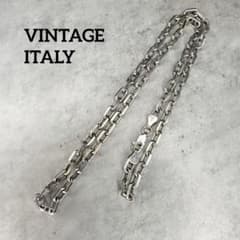 VINTAGE ITALY シルバー925 チェーンネックレス 56cm 太め - メルカリ