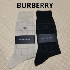 BURBERRY メンズ ソックス 2足セット 25-26cm - メルカリ
