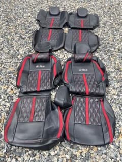 grace シートカバー 黒/赤 ダイヤモンドキルト MK32S MK42sのサムネイル