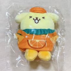 ポムポムプリン むにゅぐるみ マスコット フルーツ オレンジ 新品 レア