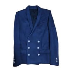 Balmain ネイビー ダブルブレスト テーラードジャケット 44 - メルカリ