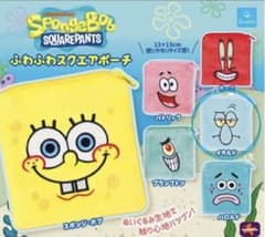 スポンジ・ボブ ふわふわスクエアポーチ　イカルド　ガチャのサムネイル