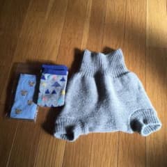 disana ディサナ　ウールパンツ おむつカバー おまけレッグウォーマーのサムネイル