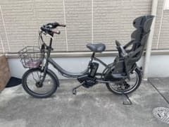 ヤマハ　電動アシスト自転車 グレー　bikke 20インチ　大阪 子供乗せ　2人 ヤマハ 電動アシスト自転車 グレー bikke 20インチ 大阪 子供乗せ 2人