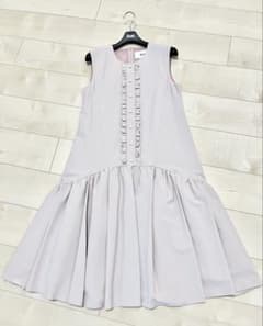 【Rene】ノースリーブ フリルワンピースのサムネイル