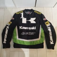 Kawasaki ROCKET ジャケット 黒/緑のサムネイル