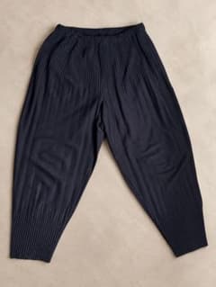 HOMME PLISSÉ ISSEY MIYAKE パンツ ネイビー 2のサムネイル