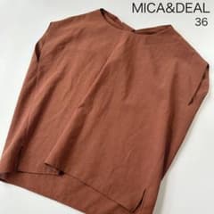 新品☆MICA&DEAL/マイカ&ディール バックリボン ボリュームブラウス☆ 美品 MICA&DEAL マイカアンドディール バックリボン ボリューム