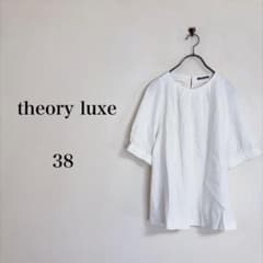 セオリーリュクス（38）CRISP CALLY リネン タックブラウス 24SS