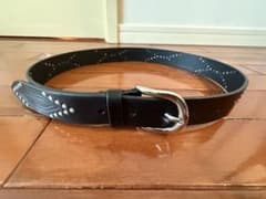 SaoriISABEL MARANT スタッズ装飾 ブラックレザーベルト Saori様専用ISABEL MARANT スタッズ装飾 ブラックレザーベルト - メルカリ