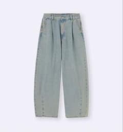 GU GIRLSバレルレッグジーンズ 140cmのサムネイル