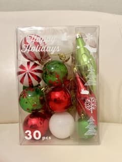 【美品】クリスマスツリー オーナメント 29個セット 赤 緑 白 ゴールド系のサムネイル