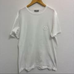 3*9様 S00304 DIOR 刺繍ワンポイントロゴ　Tシャツ　ホワイト S00304 DIOR 刺繍ワンポイントロゴ Tシャツ ホワイト - メルカリ