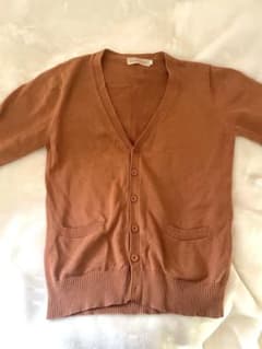 【制服カーディガン】ベージュ　Lサイズのサムネイル