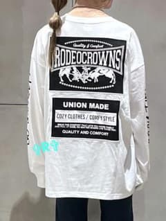 パッチデザインロングスリーブ Tシャツ 【WHT】のサムネイル