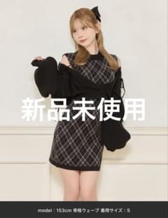 レイヤード風　ニット　ワンピース　apres jourのサムネイル