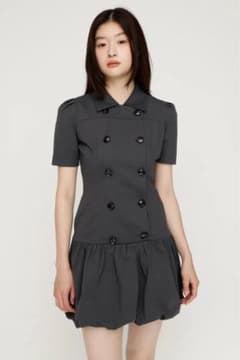 SLY ダブルボタンバルーンショートワンピース 夏服 SLY CUT BALLOON ショートワンピース - メルカリ