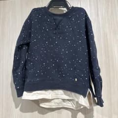 Petit mainトレーナー紺色 130トレーナーのサムネイル