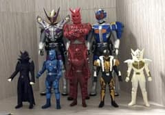 仮面ライダー電王 ソフビ イマジン5体 ＋ 大型フィギュア3体のサムネイル