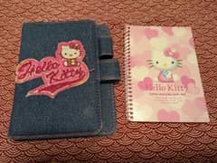 Hello Kitty デニム風手帳 メモ帳セットのサムネイル