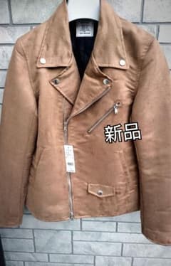 confirm スエード ライダース キャメル ブラウン zaraユニクロのサムネイル