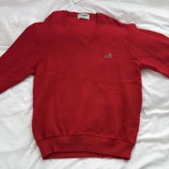 Crocodile 赤色 セーター Lサイズのサムネイル