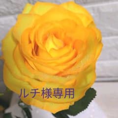 黄色いキラキラ薔薇 アートフラワーのサムネイル