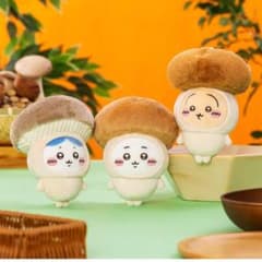 치이카와 계절 다몬 마스코트 벌새 토끼 봉제인형 버섯