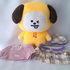 BT21 CHIMMY 치미 봉제인형 옷차림 의상 세트 대 사이즈