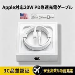 iPhone PD 충전 케이블 Type-C to Lightning 20W 대응