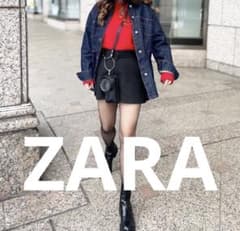 【新品未使用】ZARA ザラ　インディゴ　デニムジャケット　デニムシャツ　XSのサムネイル