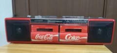 ジャンク】コカコーラ ダブルカセットラジカセ TRC-938 レトロ - メルカリ