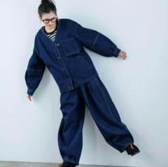 FASHIRU ×ARULLE denim ブラック デニムジャケット FASHIRU x ARULLE デニムジャケット - メルカリ
