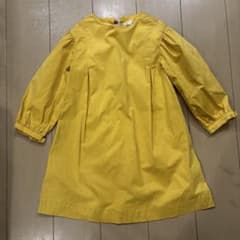 Zara Girls 七分袖イエローワンピース 9歳のサムネイル