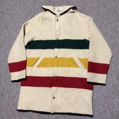 Woolrich ウールコート メルトン 白 緑黄赤 ボーダー USA製 70s Woolrich ウールコート メルトン 白 緑黄赤 ボーダー USA製 70s - メルカリ