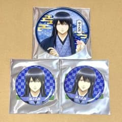 銀魂 マルイ 片面花柄和装 缶バッジ アクリルコースター 桂小太郎 