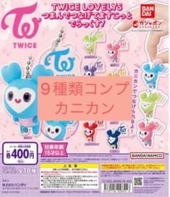 新品　TWICE ガチャ LOVELYS つまんでつなげてますこっと　カニカンのサムネイル