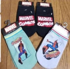 MARVEL 마블 스파이더 맨 15-20cm 양말 양말 4 다리 세트