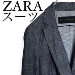 L相当 ZARA BASIC  ザラ パンツスーツ ソフトデニムのサムネイル