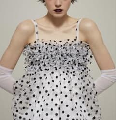 新品 WAVE GATHERED PEPLUM BUSTIER (DOT) - メルカリ
