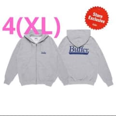 Buffer Club Team logo zip up Hoody gray