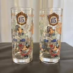 【美品】東京ディズニーシー ホテルミラコスタ 15周年限定グラス 2個セットのサムネイル