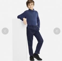 【専用】ウルトラストレッチデニムイージーテーパードアンクルパンツ 110のサムネイル