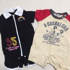 半袖ロンパース♡2枚セット70㎝のサムネイル